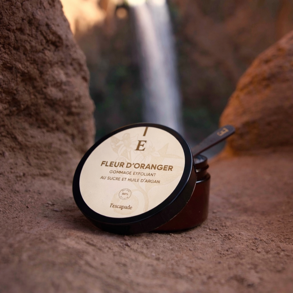 Gomme exfoliant au sucre et huile d'argan